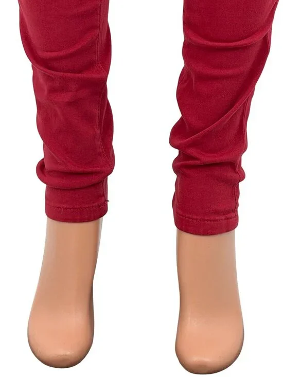 VTG Joes Jeans Burgundy Mid-Rise Skinny Jeggings| Indie Sleaze Tumblr Soft Modal - Picture 5 of 16